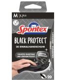 Buy Spontex Black Protect Nitrile Disposable Gloves - 20 Tearproof Latex-Free Unpowdered Size M - Buy Online on GoSupps.com