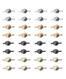 Ruwado 40 Pcs Brad Fastener with Pull Ring Small Metal Vintage Paper Fasteners Rings for Crafting Art DIY Board Drawer Project Decoration Supplies Accessories - Buy Online on GoSupps.com