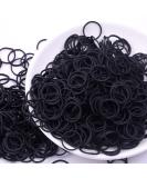 1000 Black Mini Elastic Hair Ties - Perfect for Kids Braids & Wedding Hairstyles | International Shipping Available - Buy Online on GoSupps.com