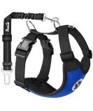 Buy Slowton XS Blue Dog Harness with Seat Belt for Car - Breathable Latex Network for Puppy Safety | Ideal for Everyday Sports - International Shipping Available - Buy Online on GoSupps.com