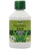Aloe Vera Juice Max Strength 500ml - Pure Organic & Hydrating for Digestive Health | Buy Internationally - Buy Online on GoSupps.com