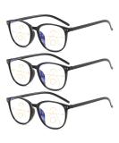 Suertree Bifocal Reading Glasses - Anti-Blue Light Unisex Multi-Focus Visual Aid - Presbyopia Correction - 3PCS +1.50 TZ6008 Black - Buy Online on GoSupps.com