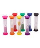 Teacherfav Hourglass for Children - 8 Colorful Timers (30s to 10m) | Durable Acrylic Coating | Perfect for Learning & Play - Buy Online on GoSupps.com