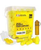 200Pcs Soft Foam Ear Plugs - Noise Cancelling Slow Rebound Disposable Earplugs for Sleeping Snoring Shooting & Study - Yellow - Buy Online on GoSupps.com