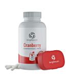 Cranberry 500mg Vegetarian Capsules - UTI Support | Pure Fruit Extract 25,000mg with Vitamin C & E | Herbal Supplement for Urinary Health | 180 Capsules - Buy Online on GoSupps.com