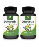 Quercetin 700mg Capsules - High Strength with Bioflavenoids | 60 Capsules - Buy Online on GoSupps.com