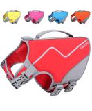 Vivaglory Sporty Dog Security Vest - Durable Neoprene Rescue Vest with Velcro Fastener Comfortable Fit for Medium Dogs (Red 53-64cm Chest) - Buy Online on GoSupps.com