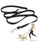 Onisall freehand linen for small & medium -sized dogs dog leash 2.5m adjustable exercise leash & guide |Nylon double liners with 2 carabiners black - Buy Online on GoSupps.com