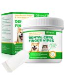 Dental Care Towels for Dogs & Cats | 50-Piece Pet Finger Wipes for Plaque Gum Care & Tartar Removal - Buy Online on GoSupps.com