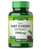 Nature's Truth Tart Cherry Extract Capsules 7000mg - 200 Count | Non-GMO & Gluten Free Dietary Supplement - Boost Wellness & Joint Health - Buy Online on GoSupps.com