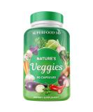 Superfood MD Veggies Supplement - 90 Veggie Capsules for Energy Beta Carotene Vitamins & Minerals - Made in the USA - Buy Online on GoSupps.com