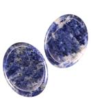 Nupuyai 2pcs Sodalite Oval Thumb Worry Stone Set for Anxiety Relief - Energy Crystal Healing Palm Stone 45x35mm #1-blue - Buy Online on GoSupps.com