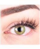 Natural Green Silicone Comfort Contact Lenses - Glamlens Rose Green - 1 Pair (DIA 14.00 -1.00 Diopters 8.6mm) - International Shipping - Buy Online on GoSupps.com