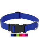 Dey Premium Adjustable Dog Collar - Nylon Blue L | For Small & Large Dogs Cats & Puppies | Many Sizes & Colors Available - Buy Online on GoSupps.com