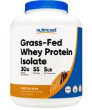 Nutricost Grass-Fed Whey Protein Isolate - Chocolate Peanut Butter - Non-GMO & Gluten Free - 5LBS International Shipping - Buy Online on GoSupps.com