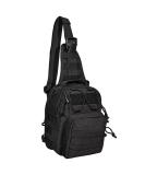 YAKEDA Tactical EDC Backpack - Military Sling Shoulder Bag for Travel & Outdoor Hiking (Black) - Buy Online on GoSupps.com