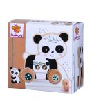 Eichhorn - Pull-along toy panda with sounds and movement 15 cm long made of birch wood from 1 year Single - Buy Online on GoSupps.com