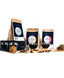 Lunae Luxury Coffee Hamper Gift Set | 2 x Espresso Cups | 3 x Artisan Coffees | 2-in-1 Coffee Scoop - Buy Online on GoSupps.com