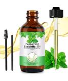 100% Pure Peppermint Oil for Hair Growth - Essential Oil for Diffuser with Dropper | Shop Internationally - Buy Online on GoSupps.com