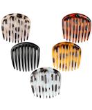 Vanyibro 5 Pcs French Twist Comb Set Retro Celluloid Hair Comb with 9 Teeth Non-Slip Clips Hair Styling Accessories for Women and Girls - Buy Online on GoSupps.com