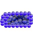 Arsuk Glassenic Deko Blue - Flat Stones for Decoration 0.955 kg - Perfect for Party Tables Vases Aquariums & Weddings - Buy Online on GoSupps.com