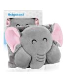 Heigoeost Heated Tummy Wrap for Baby Colic and Gas Relief | Soothing Warmth Pad Swaddling Belt for Newborns | Elephant Design - Buy Online on GoSupps.com