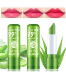 3PCS Aloe Vera Lipstick Set | Long-Lasting Nutritious Lip Balm | Moisturizing Lip Gloss | Color Changing & Waterproof Lip Makeup - Buy Online on GoSupps.com