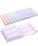 15-Piece Nail Brush Set for Manicure and Pedicure | Handle Grip Scrub Brushes for Fingernails and Toes - 5 Fresh Colors - Buy Online on GoSupps.com