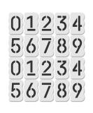 Curb Stencil Kit for Address Painting - 4 Tall Numbers - 14 Mil Mylar Plastic - Classic Font - Set of 2 - Buy Online on GoSupps.com