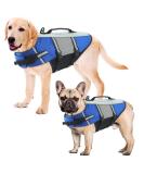 Alagirls Adjustable Dog Life Jacket | Ripstop Flotation Vest for Swimming | Safety Vest with Rescue Handle | Size S (Chest 40-50cm) - Blue - Buy Online on GoSupps.com