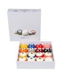 Dynasphere Silver Pool Balls Set - 1 Cue Ball, 7 Striped Balls, 8 Solid Balls - Buy Online on GoSupps.com