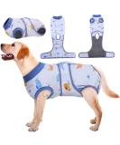 Kuoser Dog Recovery Suit for Male Dogs - Breathable Post-Surgery Body with Leakage Protection - XXL Blue Boat (1 Pack) - Buy Online on GoSupps.com
