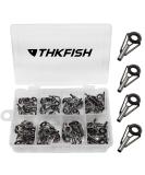 Thkfish Fishing Rod Repair Top Rings - 80 Piece Stainless Steel & Ceramic Tip Tops | High Quality Fishing Rod Parts - Buy Online on GoSupps.com