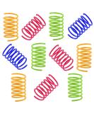 Buy NATUCE 12-Piece Colorful Cat Toy Set | Interactive Spiral Feather Toys for Cats & Kittens Perfect Gift for Pet Lovers - Buy Online on GoSupps.com