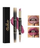 Housn 2-in-1 Double-End Lip Liner Pencil & Matte Lipstick Pen - Long-Lasting Contour Makeup for Girls and Women - Non-Stick, Non-Fade Lip Liner - Violet Shade - Buy Online on GoSupps.com