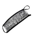 Black Large Banana Hair Clips Set - 40 Combs for Natural Curly Thick Hair, Stretch & Adjust, Comfy, Damage-Free, All-Day Hold - Ponytail Style - Buy Online on GoSupps.com