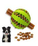 Pawsonly Feeding Ball for Dogs | Interactive Dog Toy for All Sizes | Dental Care Puppy Toy - Medium 7 cm Green - Buy Online on GoSupps.com