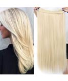 SEGO 58cm Clip-In Hair Extensions - 120g Real Human Hair Smooth Blonde (Blond-1 23) - Perfect for Effortless Hair Styling - Buy Online on GoSupps.com