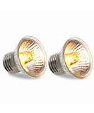 Caldarax 50W UVB Turtle Heat Lamp - Dimmable Halogen Light for Reptiles Turtles Lizards & Snakes | 2-Pack E27 Terrarium Lamps 220-240V - Buy Online on GoSupps.com