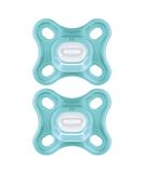 MAM Comfort S192 Pacifier - Soft Silicone One-Piece Design for 0-2 Months & Premature Babies - Green 2 Pack with Self-Sterilizing Box - International Shipping Available - Buy Online on GoSupps.com