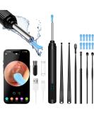 Ear Wax Removal Tool Camera - 1080P Otoscope Ear Cleaning Kit with Light & 7 Picks - Wireless Earwax Remover for iPhone & Android - Best Ear Cleaner (Black - Buy Online on GoSupps.com