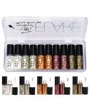 Allbestaye 10PCS Diamond Glitter Eyeliner Liquid Set Shimmer Metallic Eyeshadow Waterproof Makeup Kit #01 - Buy Online on GoSupps.com
