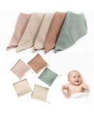 Buy Funmo 10-Piece Baby Muslin Washcloth Set | Soft 100% Cotton Baby Napkins & Towels for Newborns | Reusable Face Scarves & Bath Towels - Perfect for International Shipping - Buy Online on GoSupps.com