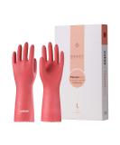 Lanon Wahoo Reusable Household Gloves - Skin-Friendly Cotton Lined Kitchen & Cleaning Gloves - Size S - Red - Durable & Comfortable - Buy Online on GoSupps.com