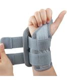 Buy Adjustable Carpal Tunnel Wrist Brace | Night Sleep Support Splints for Right Hand (S/M Grey) - International Shipping - Buy Online on GoSupps.com
