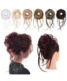 REECHO Super Long Messy Bun Hair Piece - Wine Red - Buy Online on GoSupps.com