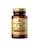 Solgar Vitamin B6 25 mg 100 Tablets - Buy Online on GoSupps.com