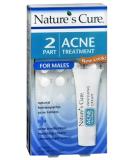 Nature's Cure Two-Part Acne Treatment System for Men - 1 Month Supply (3 Pack) - Treat Acne Effectively Worldwide - Buy Online on GoSupps.com