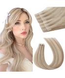 Shop Moresoo Virgin Tape In Extensions | Real Remy Hair Invisible Tapes #P18/613 - 5 Pieces 12.5g 60cm - Buy Online on GoSupps.com