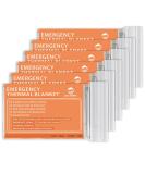 QIO CHUANG Emergency Mylar Thermal Blankets - Pack of 6 for Outdoors, Hiking, Survival, Bug Out Bag | Space Blanket for Camping, Marathons, First Aid - Buy Online on GoSupps.com
